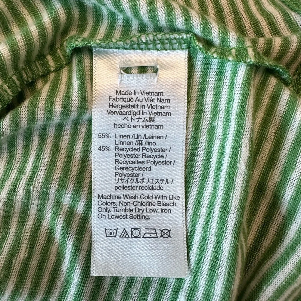 ☀️ MADEWELL Green Striped Relaxed V-Neck Tee - Picture 9 of 13